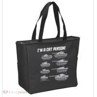 I'm A Cat Person WWII German Tanks Tote Bag thumb 2