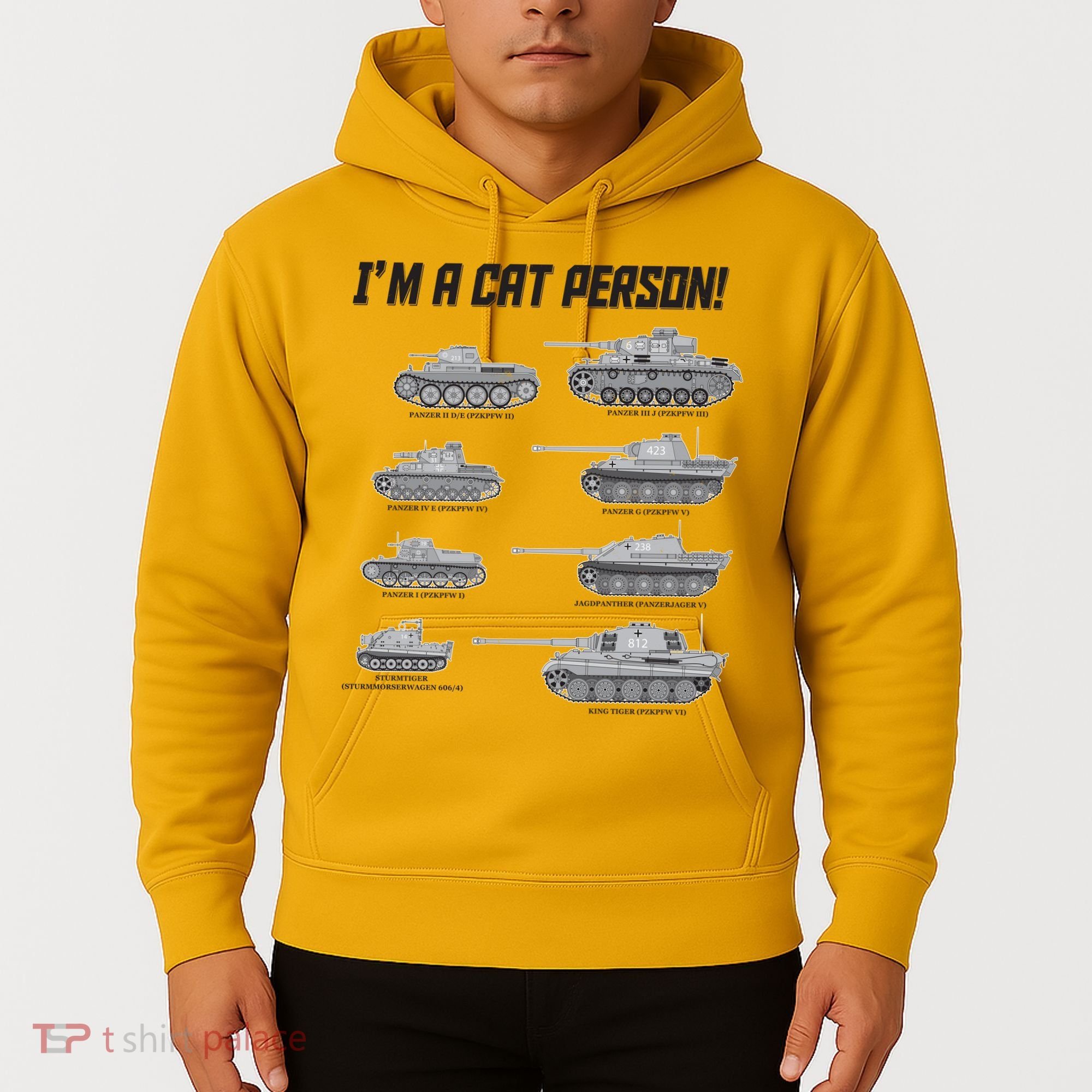 I'm A Cat Person WWII German Tanks Hoodie