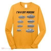 I'm A Cat Person WWII German Tanks Long Sleeve Shirt thumb 0