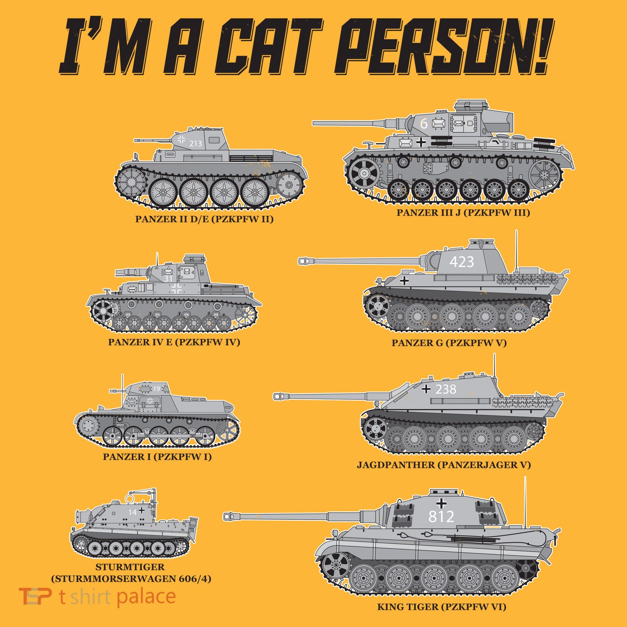 I'm A Cat Person WWII German Tanks Baby Bodysuit