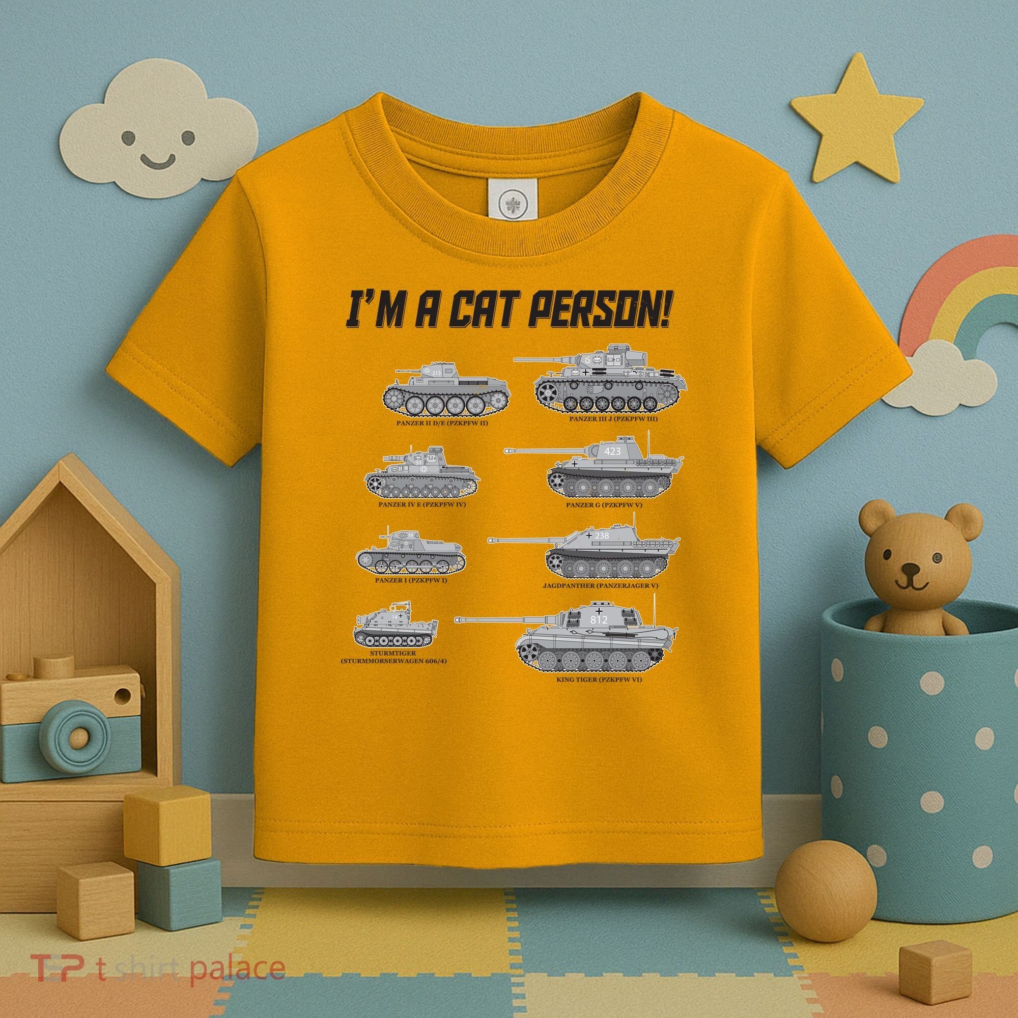 I'm A Cat Person WWII German Tanks Toddler T-Shirt