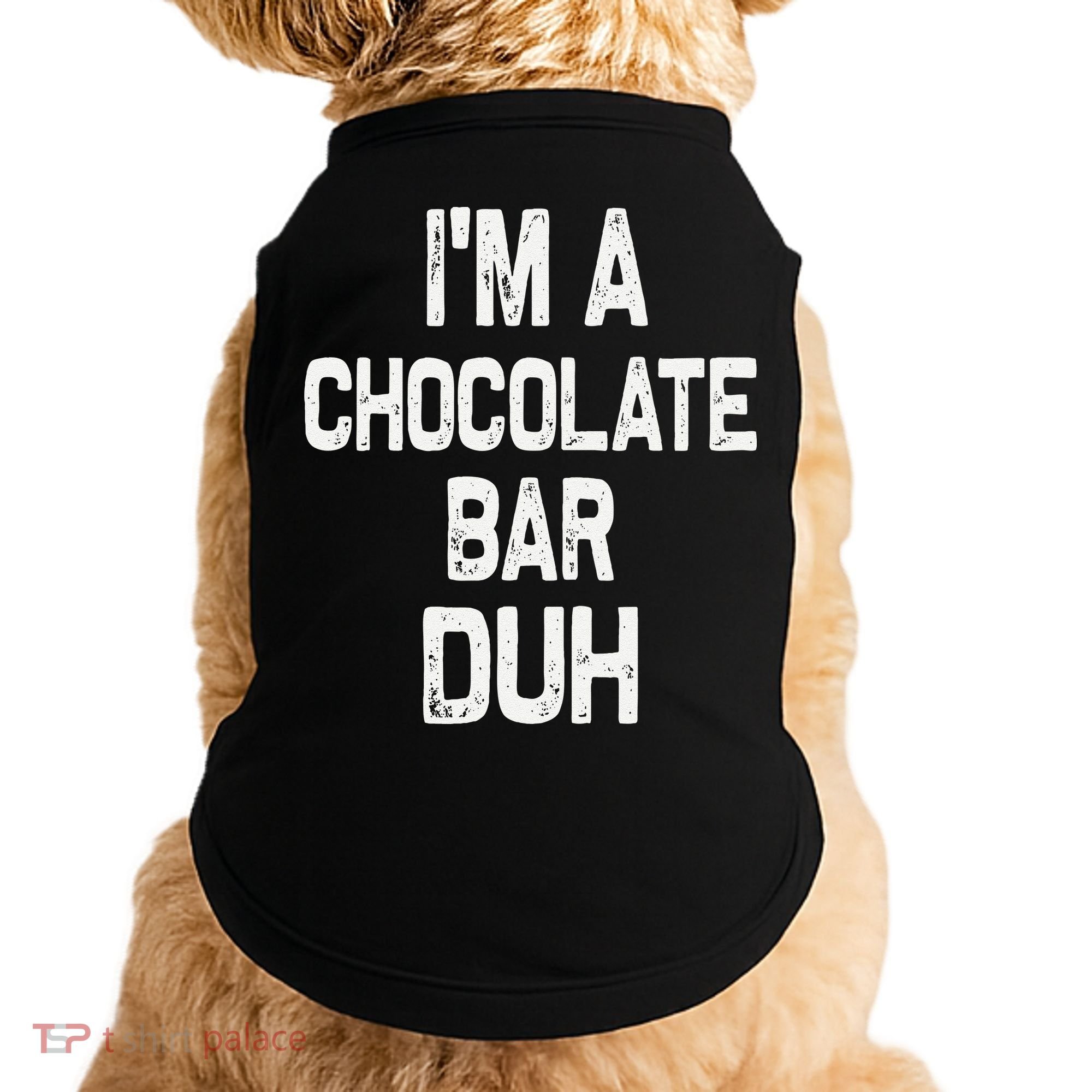 Im A Chocolate Bar Duh Halloween Costume Doggie Tank