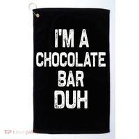 Im A Chocolate Bar Duh Halloween Costume Golf Towel thumb 0