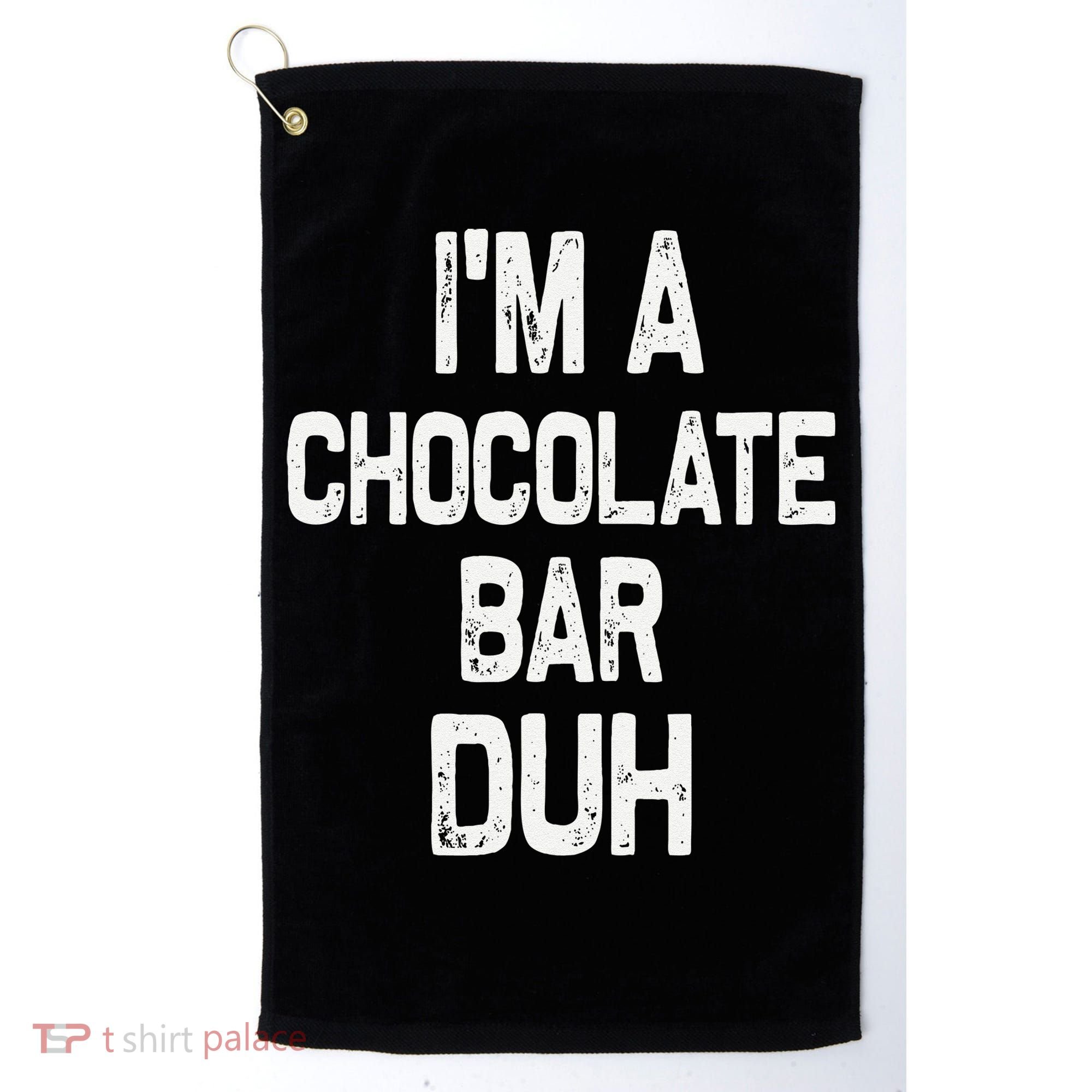 Im A Chocolate Bar Duh Halloween Costume Golf Towel