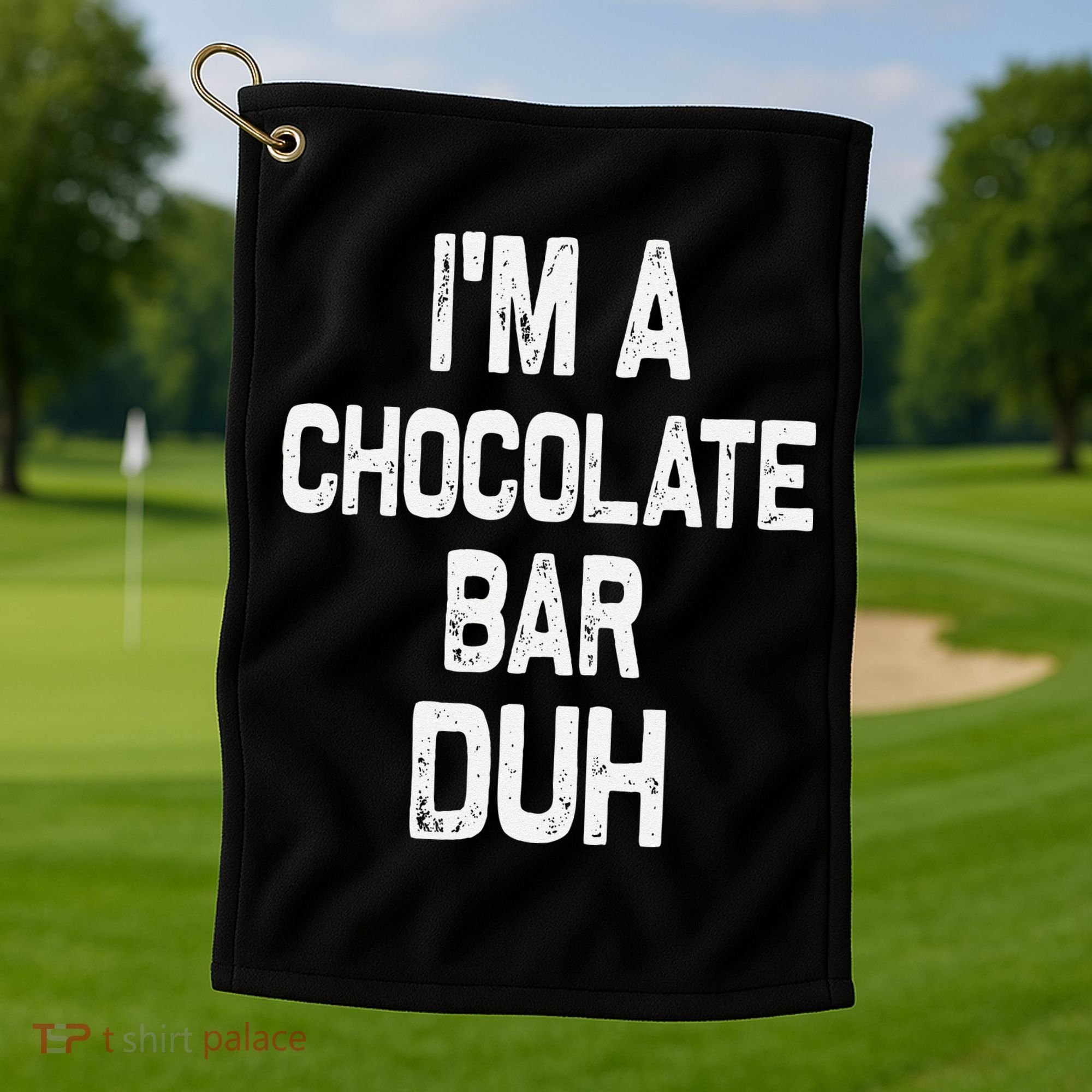 Im A Chocolate Bar Duh Halloween Costume Golf Towel