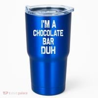 Im A Chocolate Bar Duh Halloween Costume Tumbler thumb 0