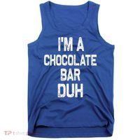 Im A Chocolate Bar Duh Halloween Costume Tank Top thumb 0