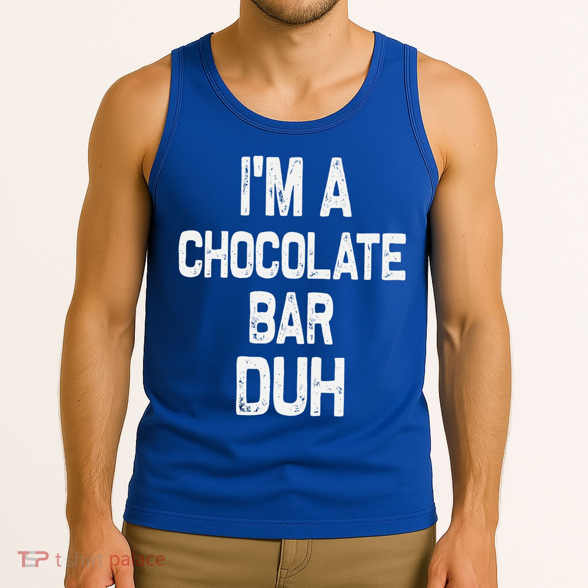 Im A Chocolate Bar Duh Halloween Costume Tank Top