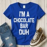 Im A Chocolate Bar Duh Halloween Costume Women's T-Shirt thumb 3