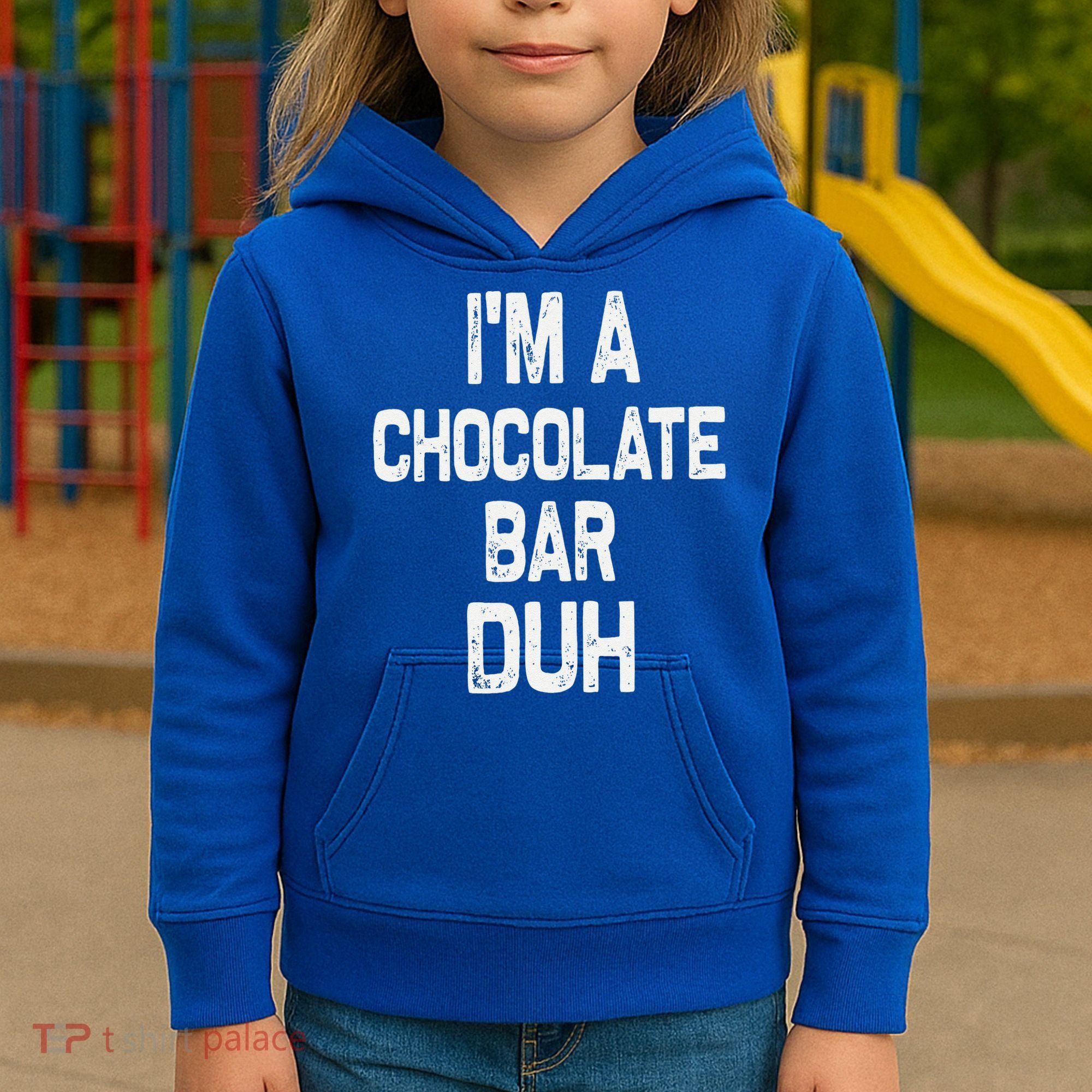 Im A Chocolate Bar Duh Halloween Costume Kids Hoodie