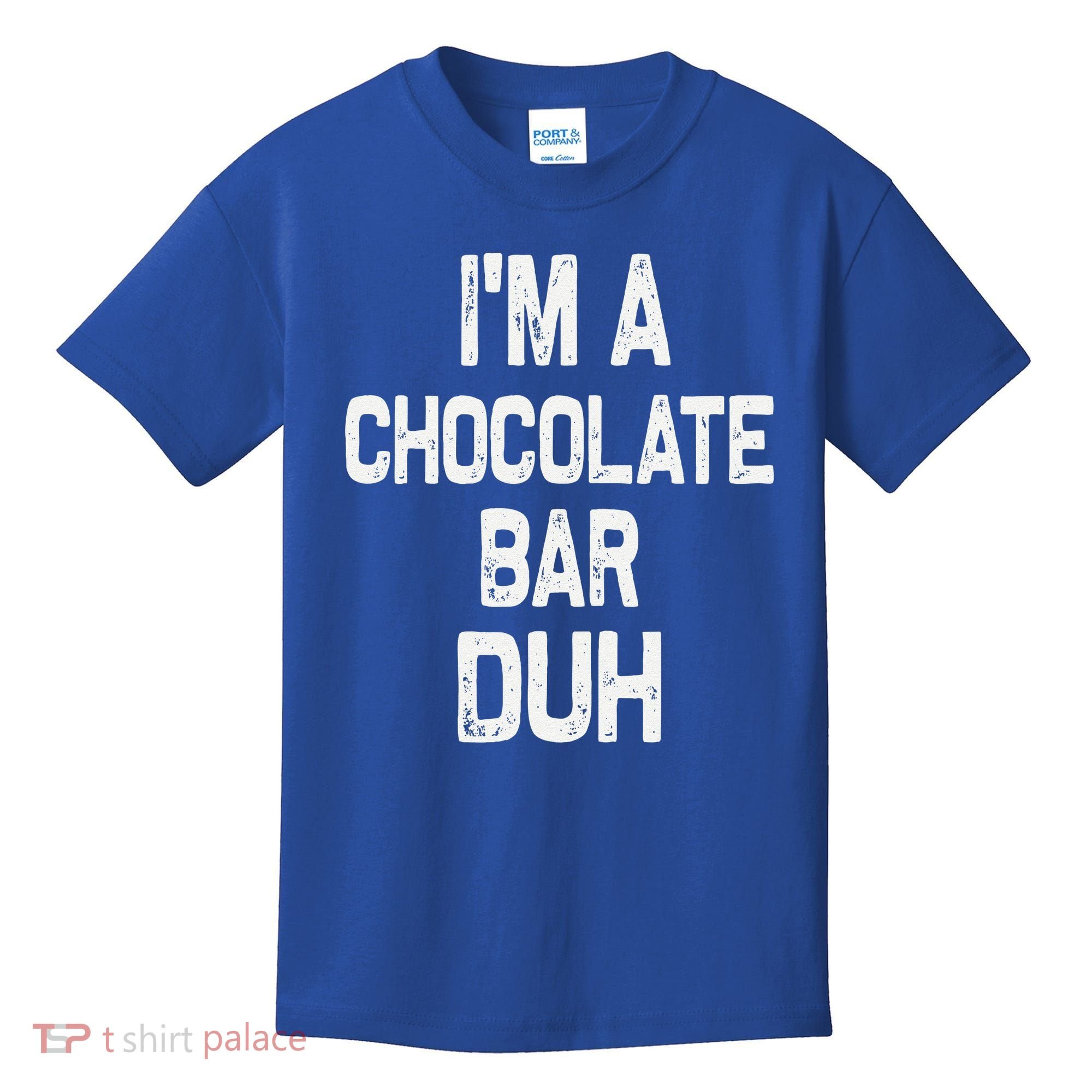 Im A Chocolate Bar Duh Halloween Costume Kids T-Shirt