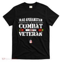 Iraq Afghanistan Combat Veteran Vintage T-Shirt thumb 0