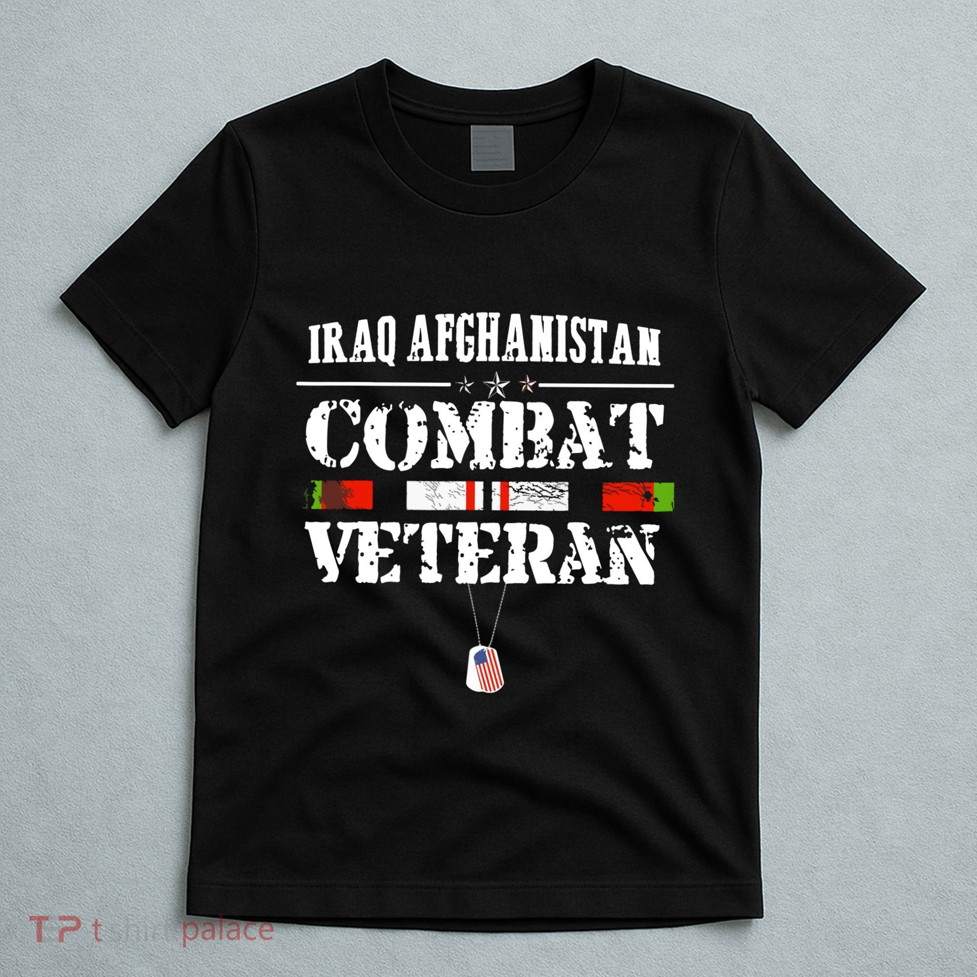 Iraq Afghanistan Combat Veteran Vintage T-Shirt