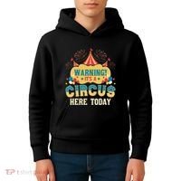 Its A Circus Here Today Circus Birthday Party Costume Kids Hoodie thumb 4