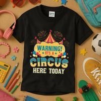 Its A Circus Here Today Circus Birthday Party Costume Kids T-Shirt thumb 3