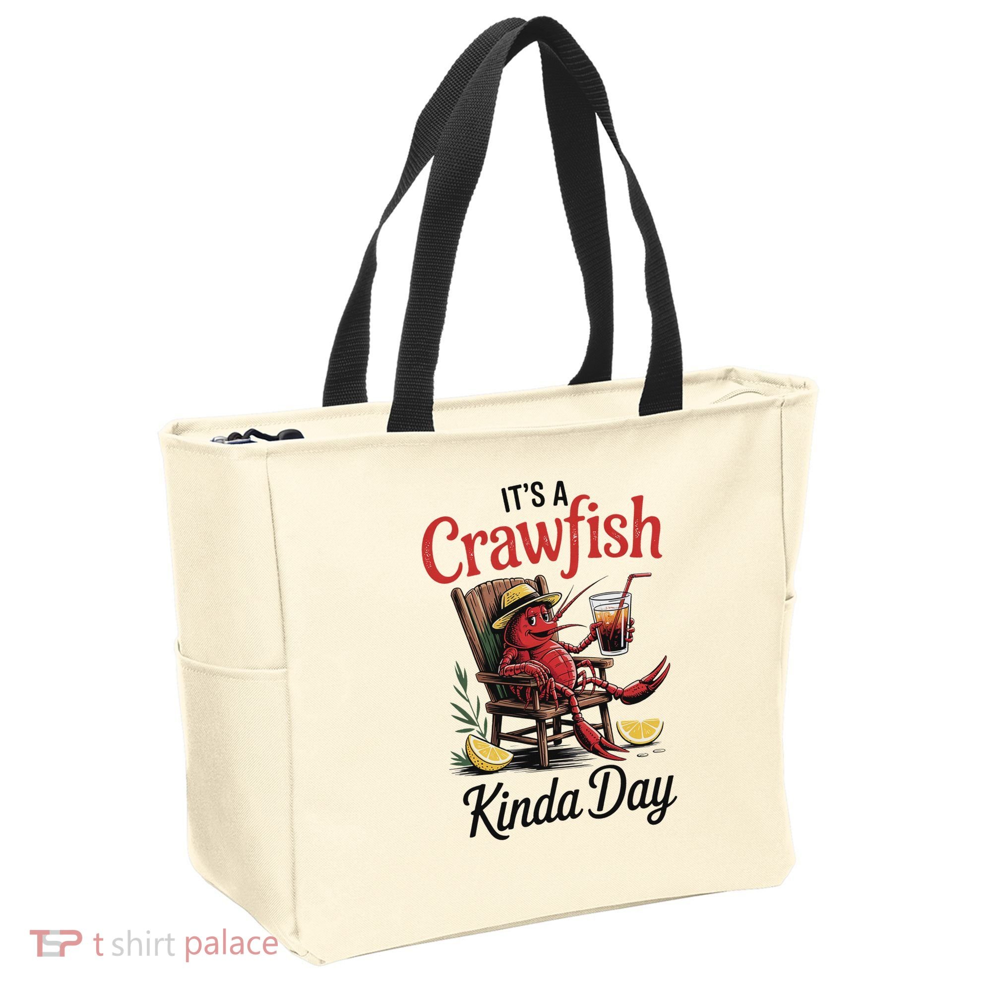 It's A Crawfish Kinda Day Crawfish Funny Louisiana Seafood Tote Bag