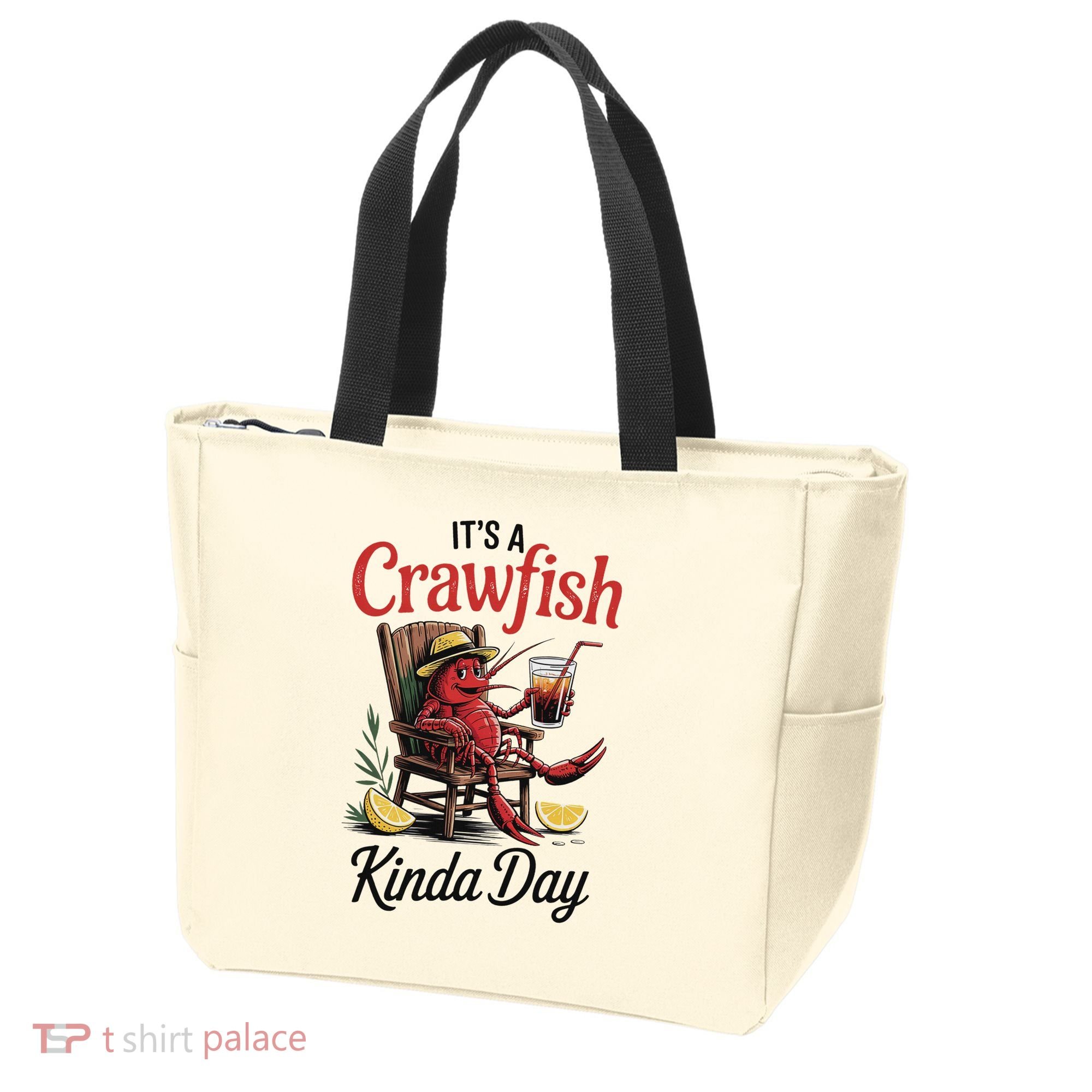 It's A Crawfish Kinda Day Crawfish Funny Louisiana Seafood Tote Bag
