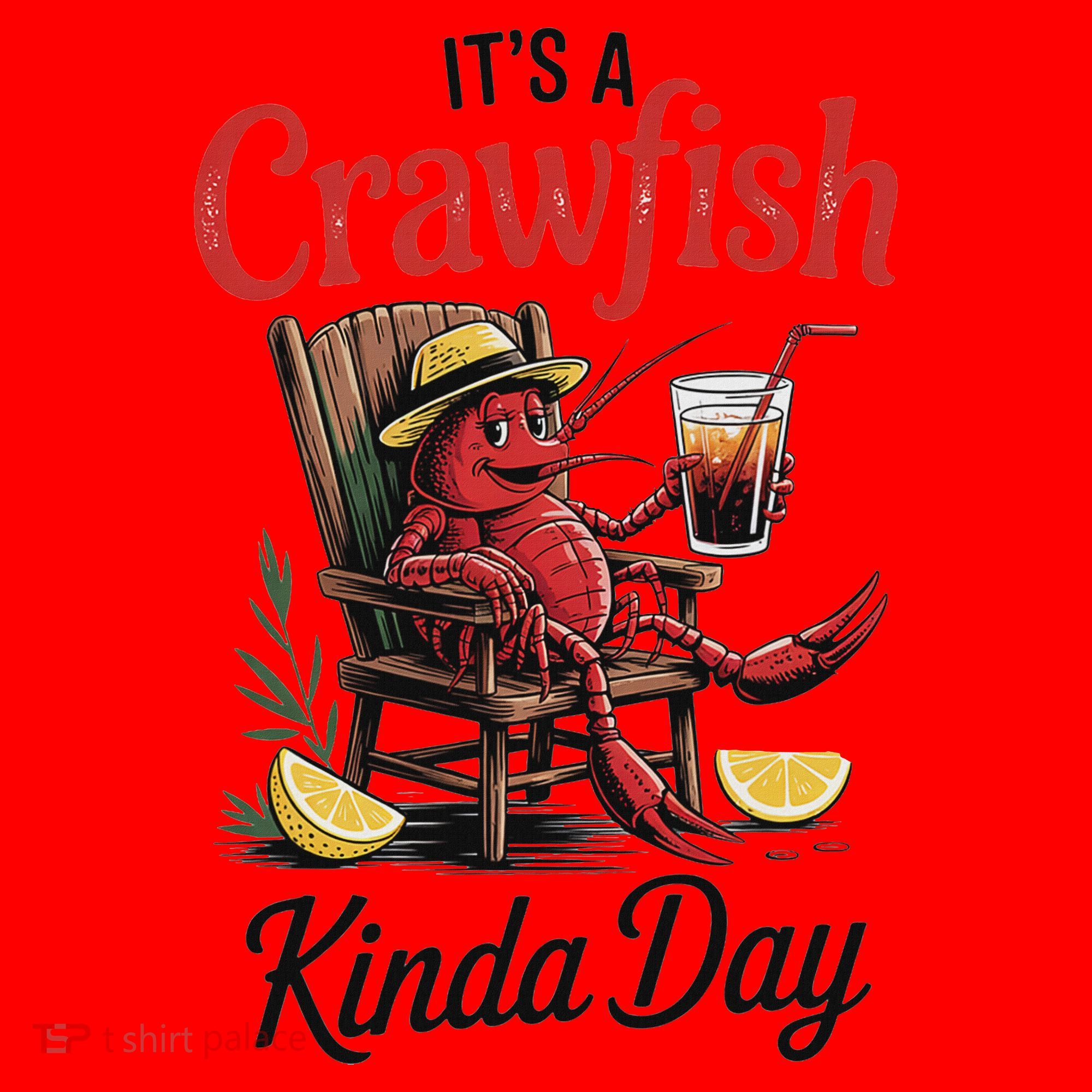 It's A Crawfish Kinda Day Crawfish Funny Louisiana Seafood Santa Hat