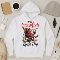It's A Crawfish Kinda Day Crawfish Funny Louisiana Seafood Hoodie thumb 3