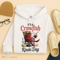 It's A Crawfish Kinda Day Crawfish Funny Louisiana Seafood Hoodie thumb 4