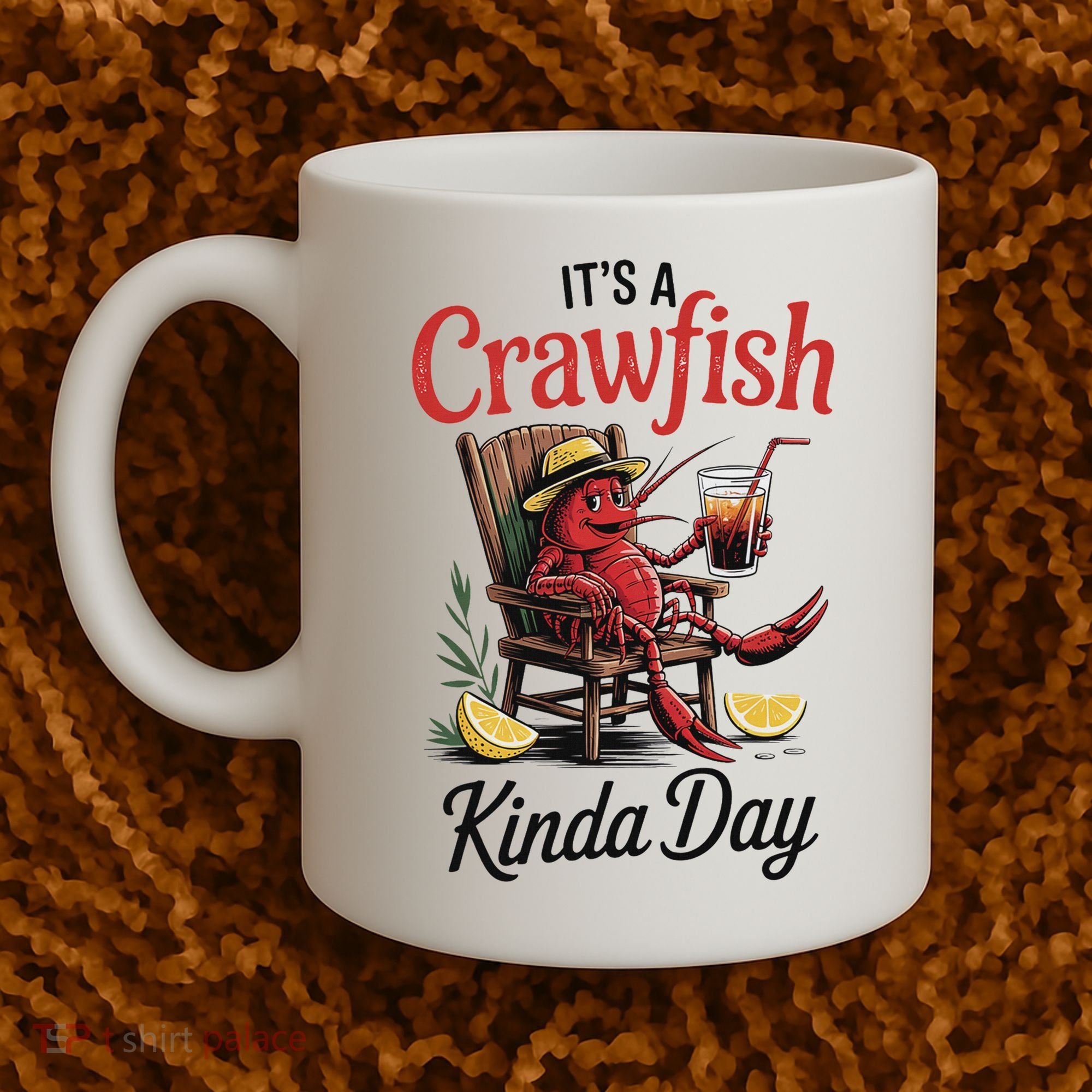 It's A Crawfish Kinda Day Crawfish Funny Louisiana Seafood Coffee Mug