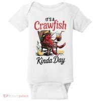 It's A Crawfish Kinda Day Crawfish Funny Louisiana Seafood Baby Bodysuit thumb 0