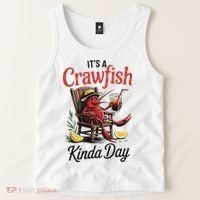 It's A Crawfish Kinda Day Crawfish Funny Louisiana Seafood Tank Top thumb 2