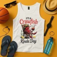 It's A Crawfish Kinda Day Crawfish Funny Louisiana Seafood Tank Top thumb 4