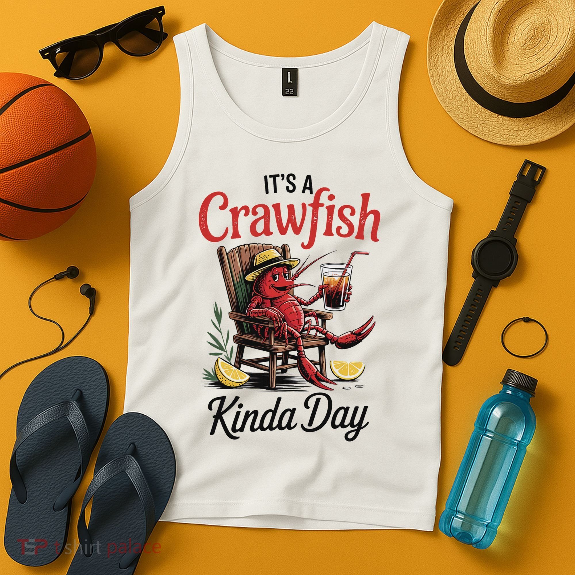 It's A Crawfish Kinda Day Crawfish Funny Louisiana Seafood Tank Top
