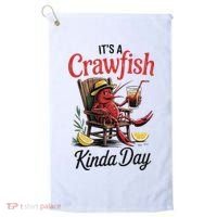 It's A Crawfish Kinda Day Crawfish Funny Louisiana Seafood Golf Towel thumb 0