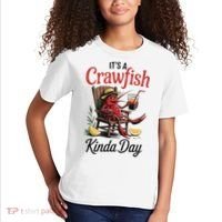 It's A Crawfish Kinda Day Crawfish Funny Louisiana Seafood Kids T-Shirt thumb 2