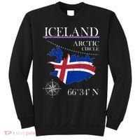 Iceland  Arctic Circle  Polar North Island Icelandic Flag Sweatshirt thumb 0