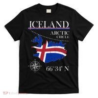 Iceland  Arctic Circle  Polar North Island Icelandic Flag T-Shirt thumb 0
