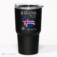 Iceland  Arctic Circle  Polar North Island Icelandic Flag Tumbler thumb 0