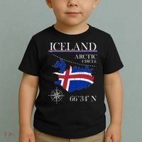 Iceland  Arctic Circle  Polar North Island Icelandic Flag Toddler T-Shirt thumb 2