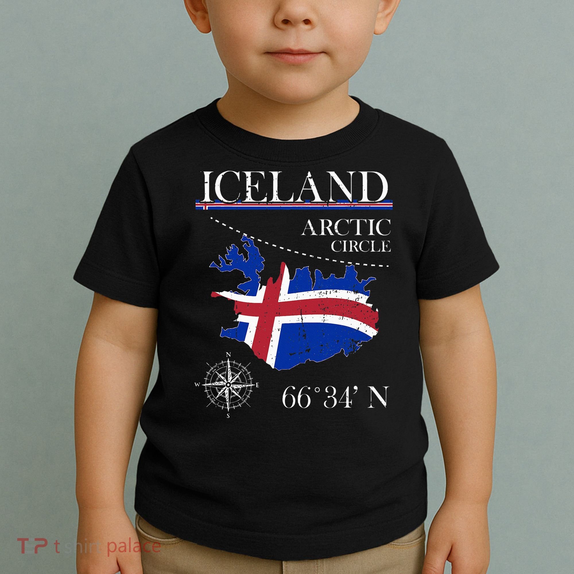 Iceland  Arctic Circle  Polar North Island Icelandic Flag Toddler T-Shirt