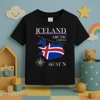 Iceland  Arctic Circle  Polar North Island Icelandic Flag Toddler T-Shirt thumb 3