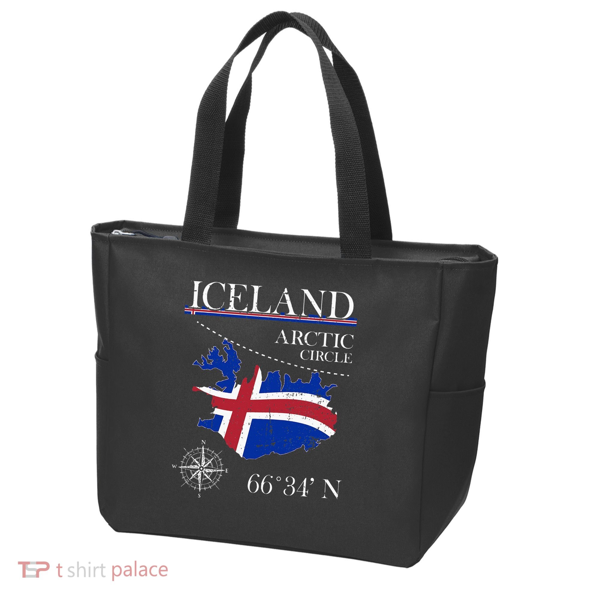 Iceland  Arctic Circle  Polar North Island Icelandic Flag Tote Bag