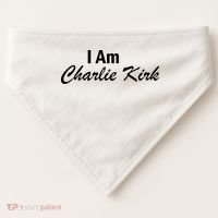 I Am Charlie Kirk USA-Made Doggie Bandana thumb 0