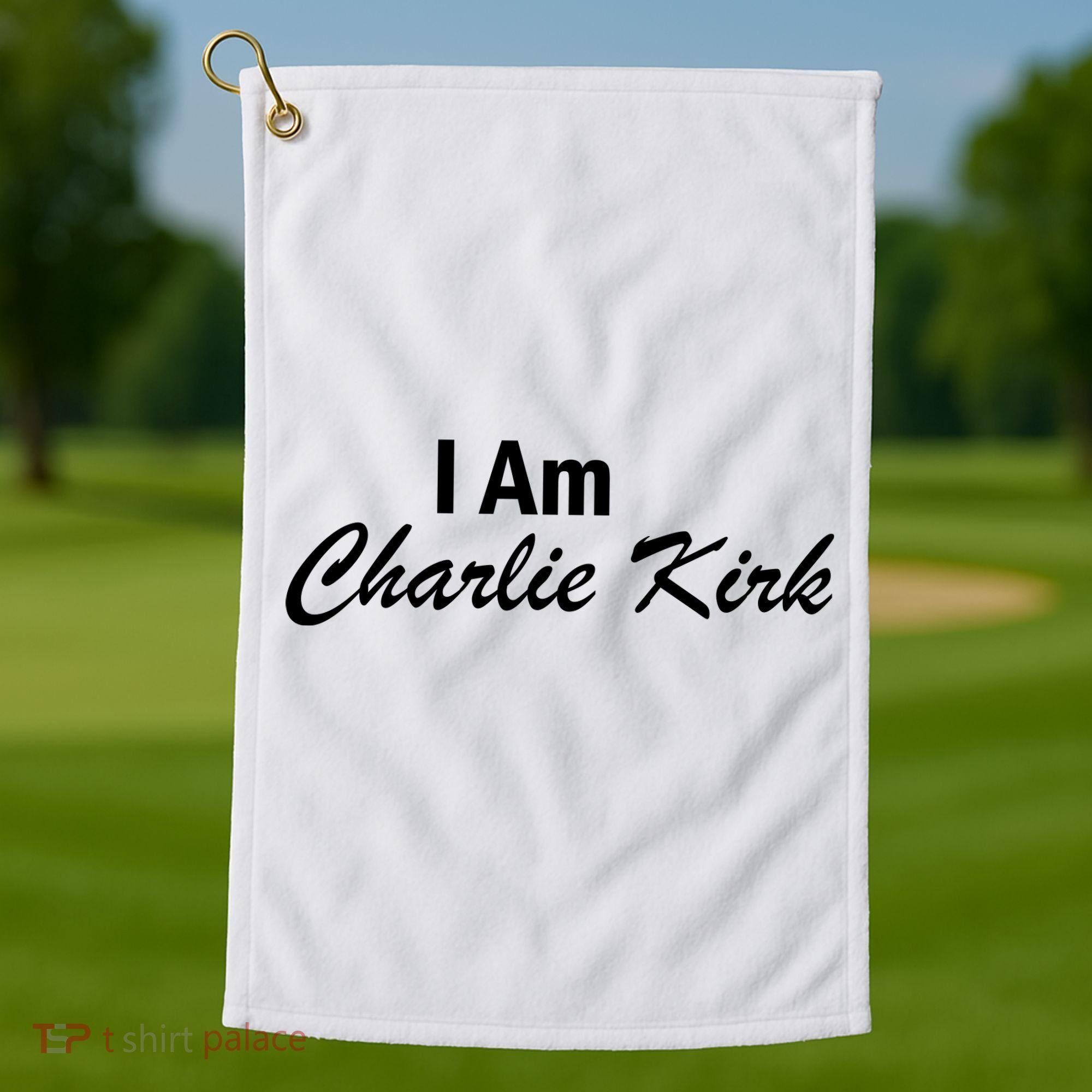 I Am Charlie Kirk Golf Towel