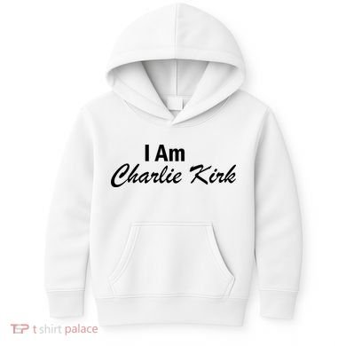 I Am Charlie Kirk Kids Hoodie