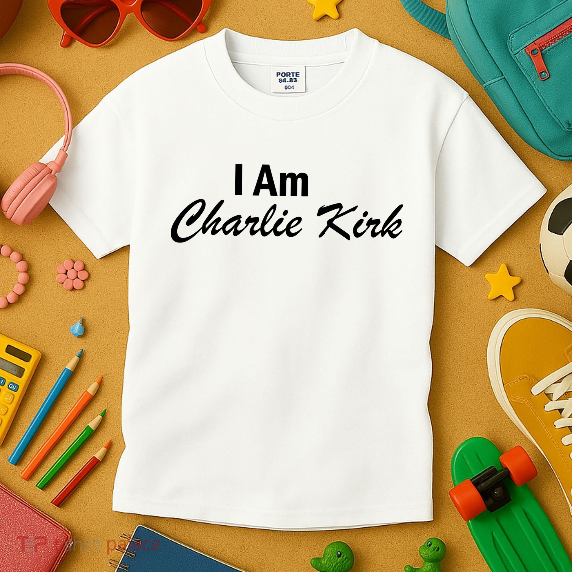 I Am Charlie Kirk Kids T-Shirt