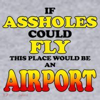 If Assholes Could Fly This Place Would Be An Airport Women's Sweatshirt thumb 2