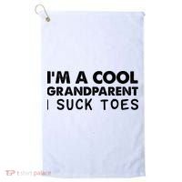 I’m A Cool Grandparent I Suck Toes Golf Towel thumb 0
