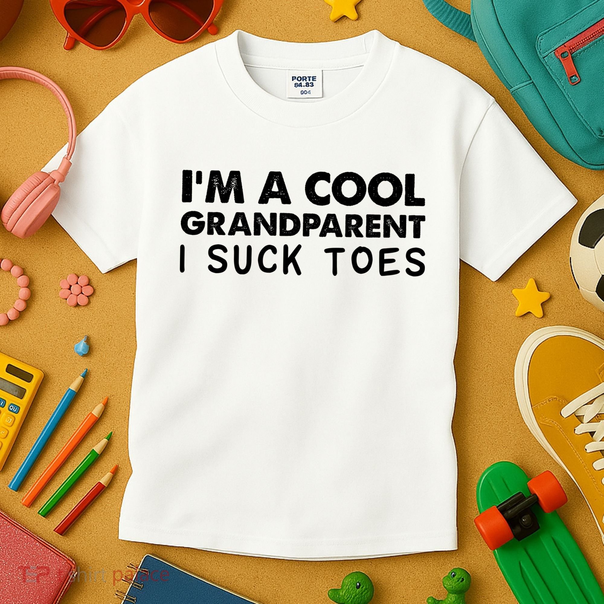 I’m A Cool Grandparent I Suck Toes Kids T-Shirt