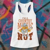 I'm A Country Music Nut Funny Women's Tank Top thumb 3