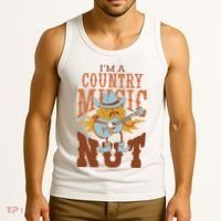 I'm A Country Music Nut Funny Tank Top thumb 3