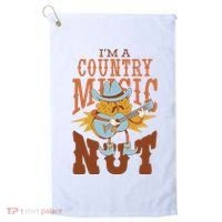I'm A Country Music Nut Funny Golf Towel thumb 0