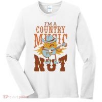I'm A Country Music Nut Funny Women's Long Sleeve Shirt thumb 0