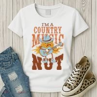 I'm A Country Music Nut Funny Women's T-Shirt thumb 3